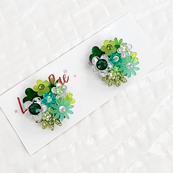 Flower Bouquet Stud Earrings - 004