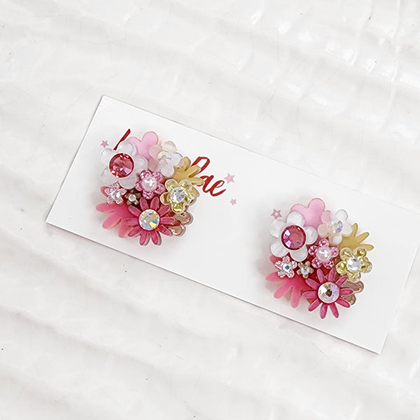 Flower Bouquet Stud Earrings - 006