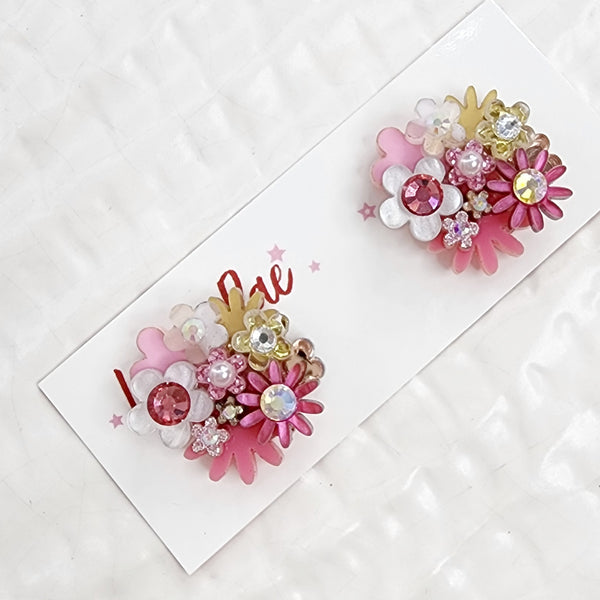 Flower Bouquet Stud Earrings - 006