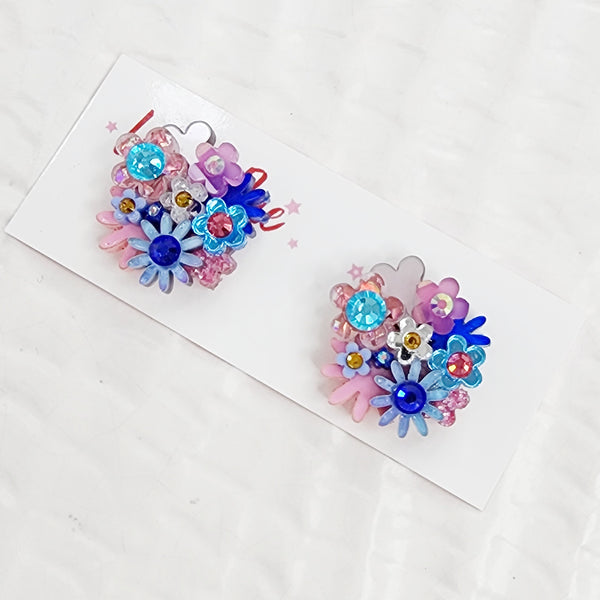 Flower Bouquet Stud Earrings - 013