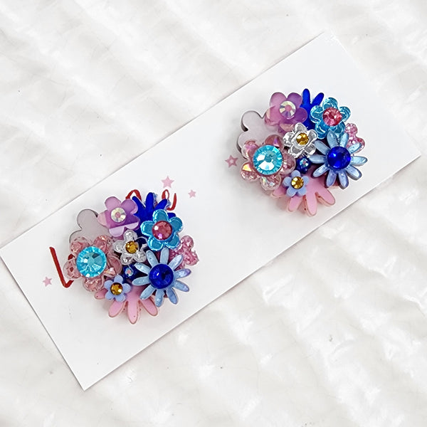 Flower Bouquet Stud Earrings - 013
