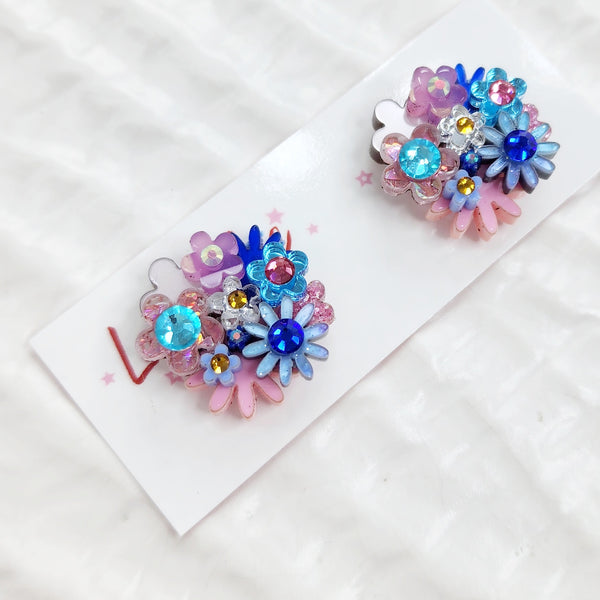Flower Bouquet Stud Earrings - 013
