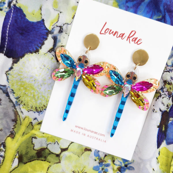 Dragonfly Dangle Earrings