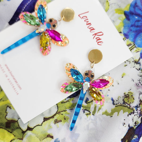 Dragonfly Dangle Earrings