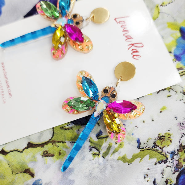 Dragonfly Dangle Earrings