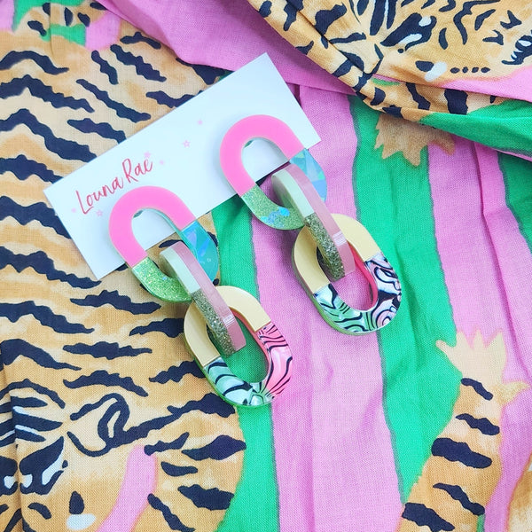 Catena Dangle Earrings - 001