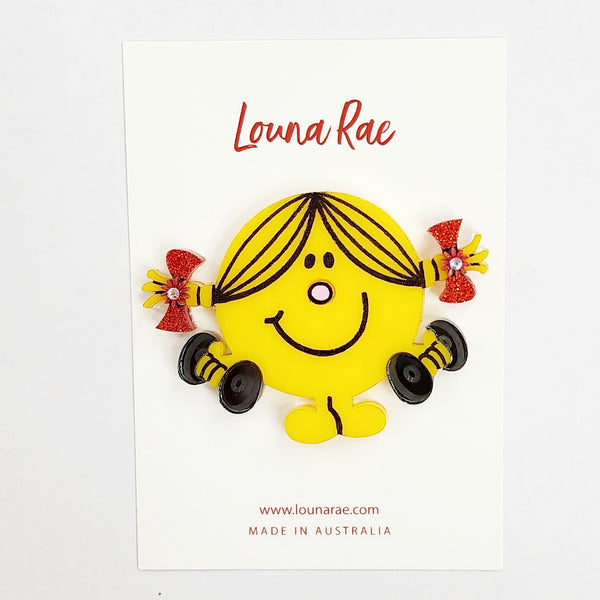 Lil Miss Loves Weight Trainning Brooch