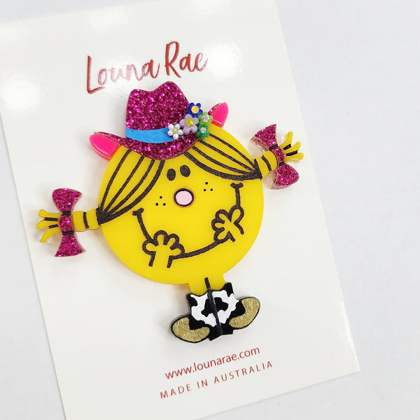 Lil Miss Loves Cowboy Brooch