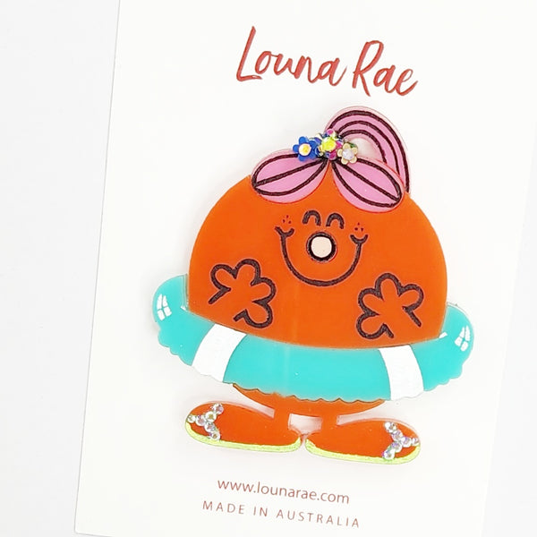 Lil Miss At The Pool Brooch