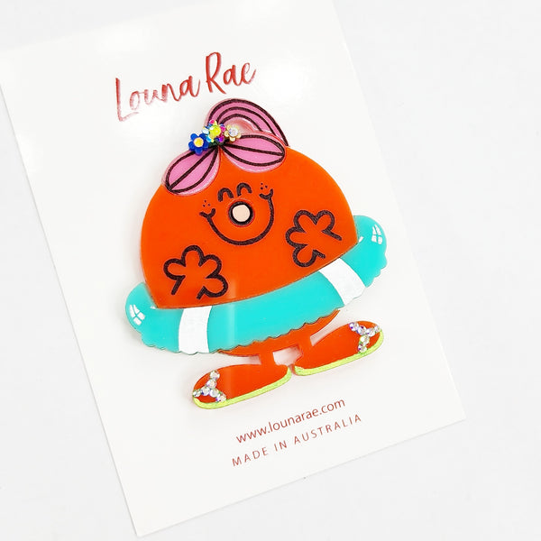 Lil Miss At The Pool Brooch
