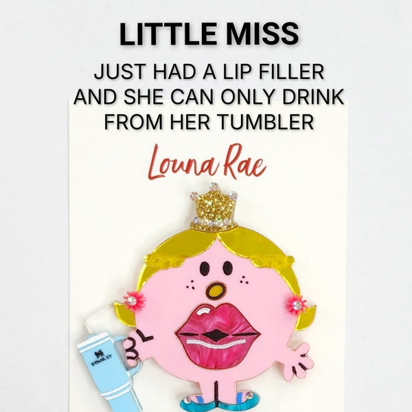 Lil Miss Loves Lip Filler Brooch
