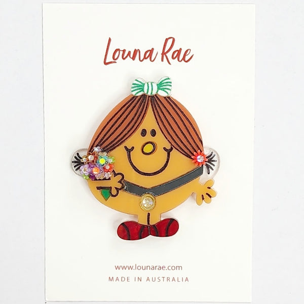 Lil Miss Loves Winning Medal Brooch