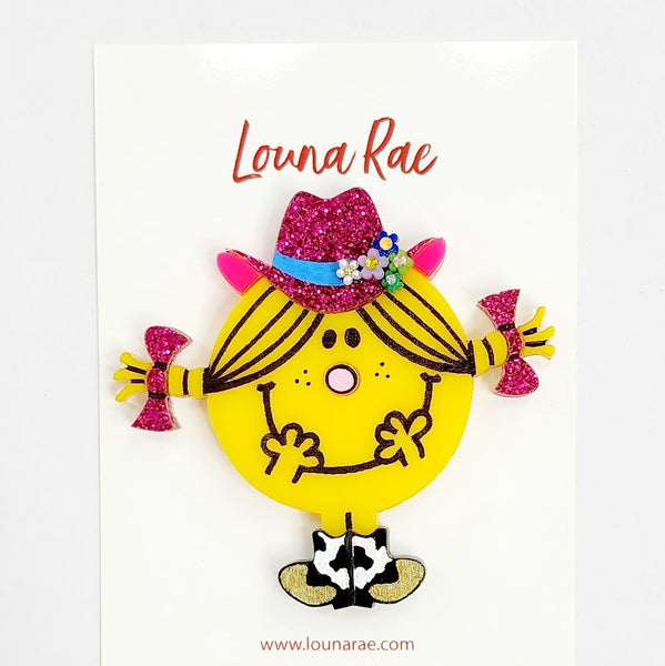 Lil Miss Loves Cowboy Brooch