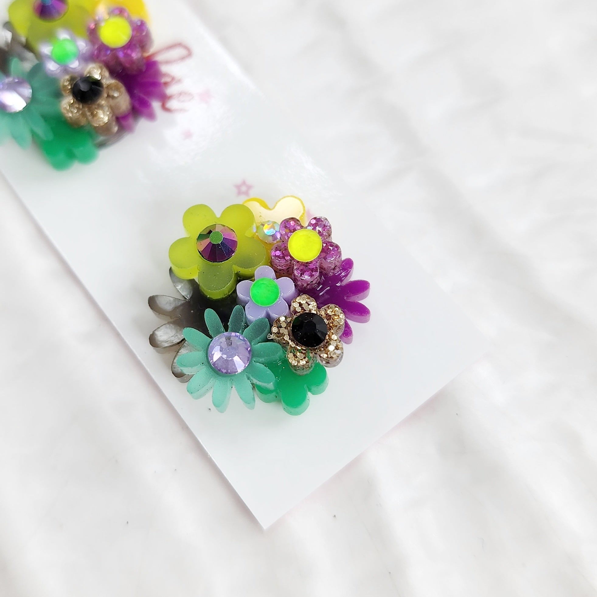 Flower Bouquet Stud Earrings - 017
