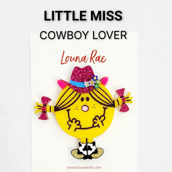 Lil Miss Loves Cowboy Brooch