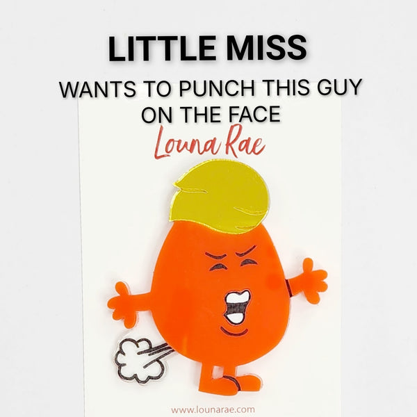 Little Mr Orange Menace Brooch