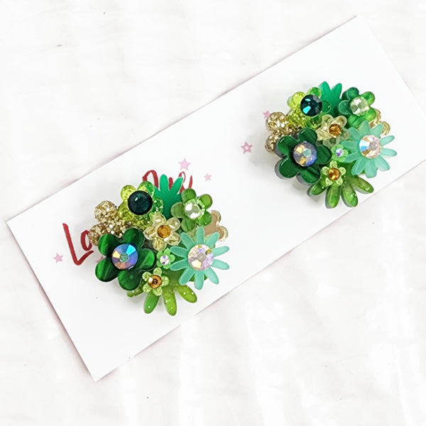 Flower Bouquet Stud Earrings - 017