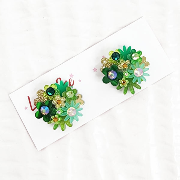 Flower Bouquet Stud Earrings - 017