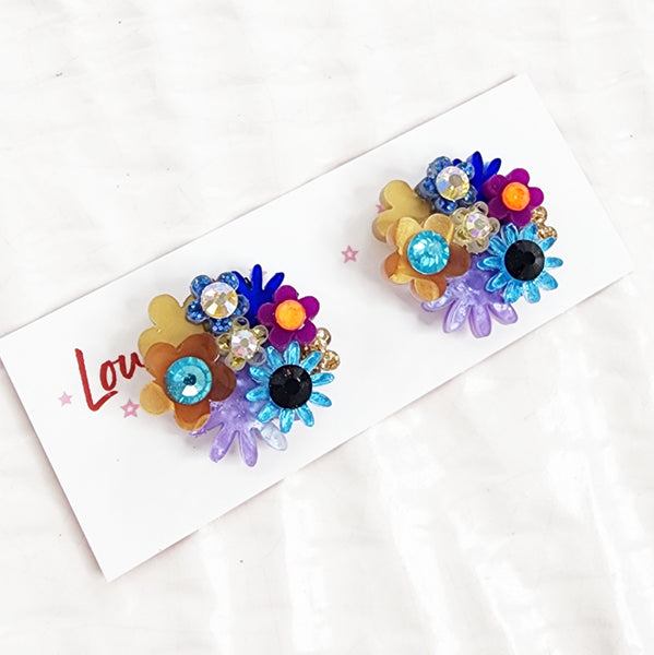 Flower Bouquet Stud Earrings - 018