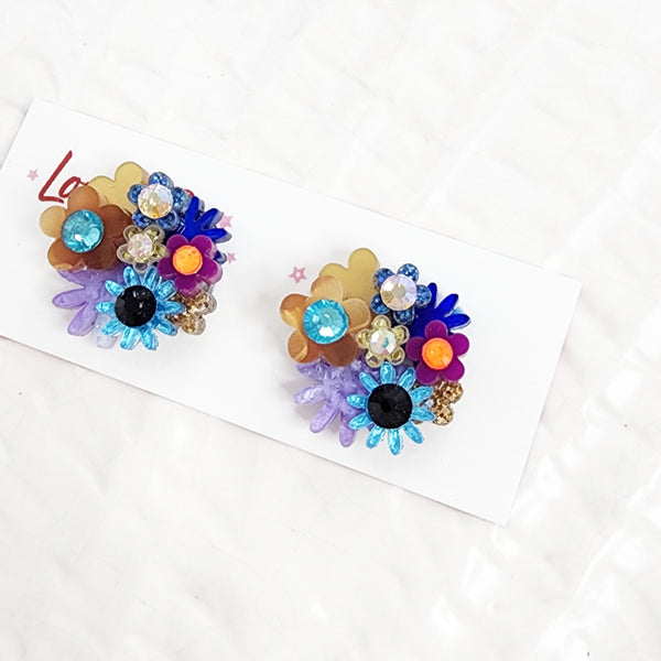 Flower Bouquet Stud Earrings - 018