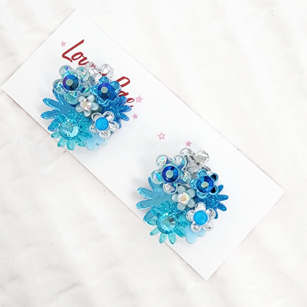 Flower Bouquet Stud Earrings - 025