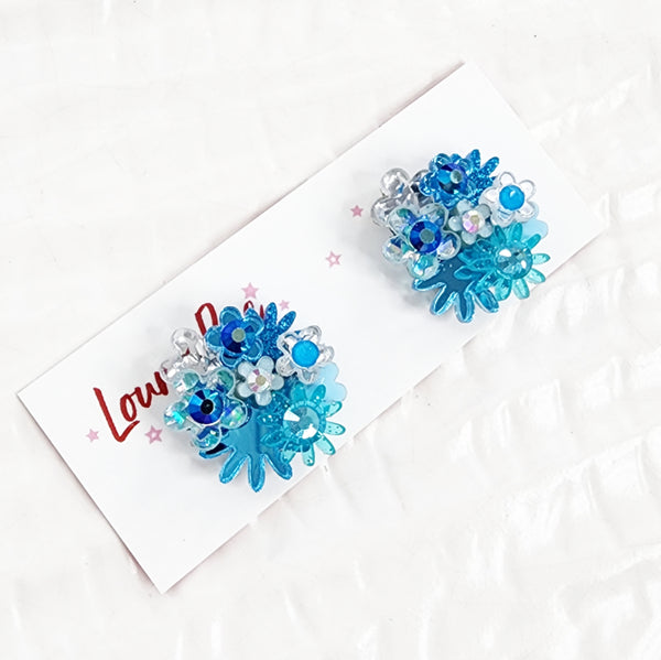 Flower Bouquet Stud Earrings - 025