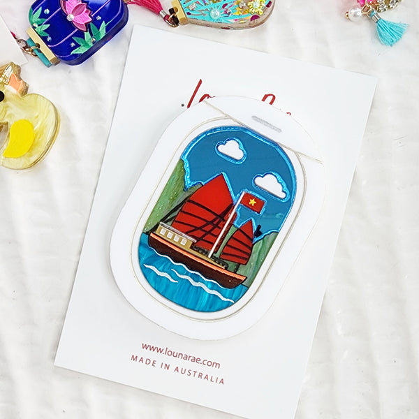 Window Seat View Brooch - Vietnam