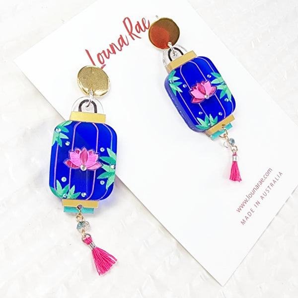 Lantern Dangle Earrings - 001
