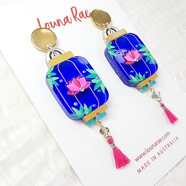 Lantern Dangle Earrings - 001