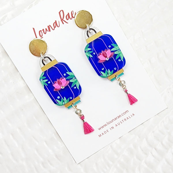 Lantern Dangle Earrings - 001
