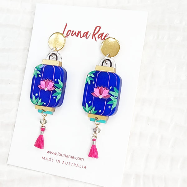 Lantern Dangle Earrings - 001