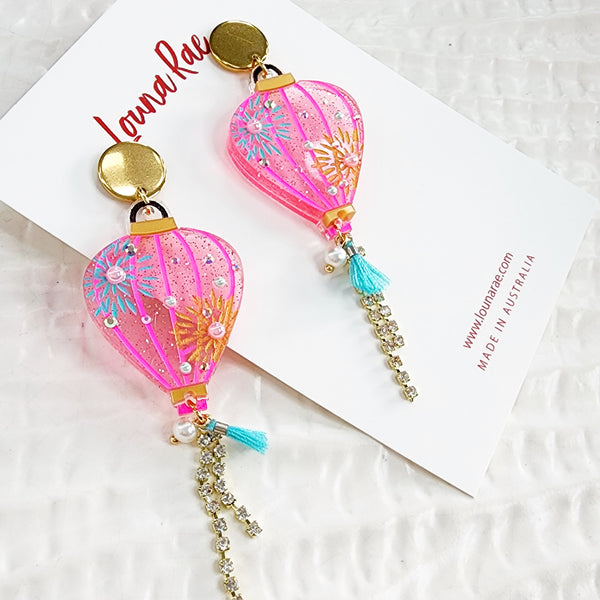 Lantern Dangle Earrings - 002