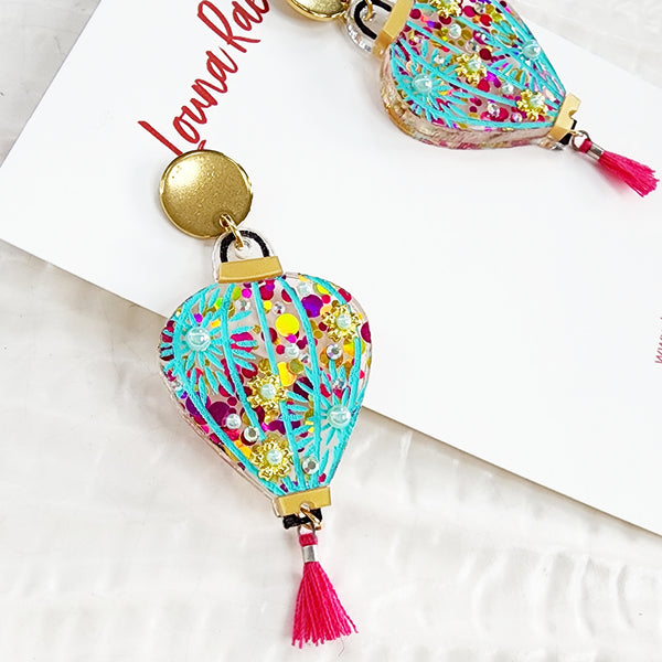 Lantern Dangle Earrings - 003