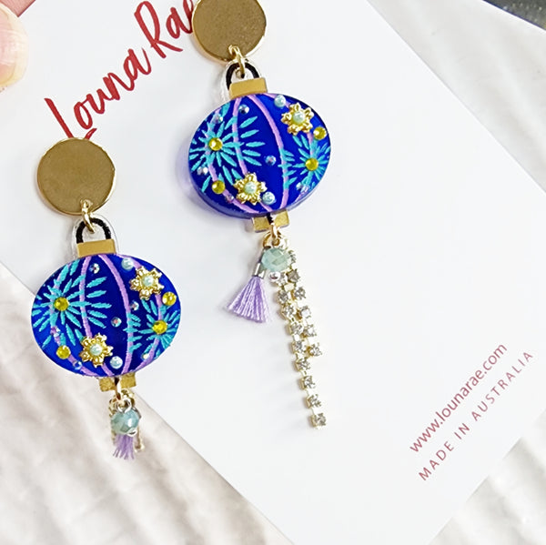 Lantern Dangle Earrings - 004