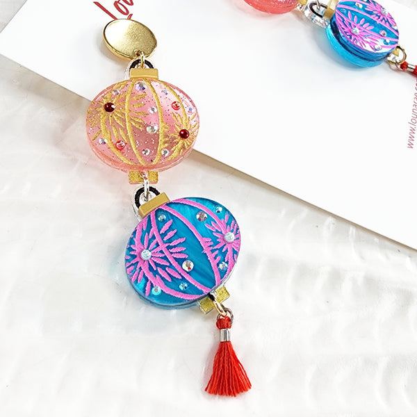 Lantern Dangle Earrings - 005