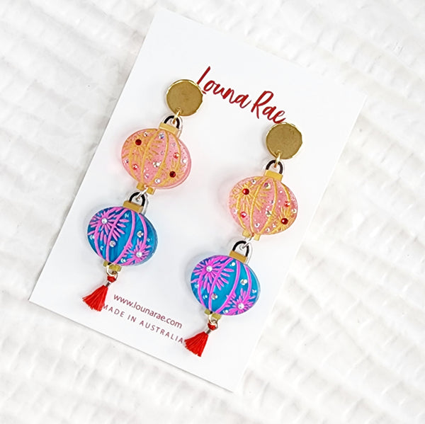 Lantern Dangle Earrings - 005