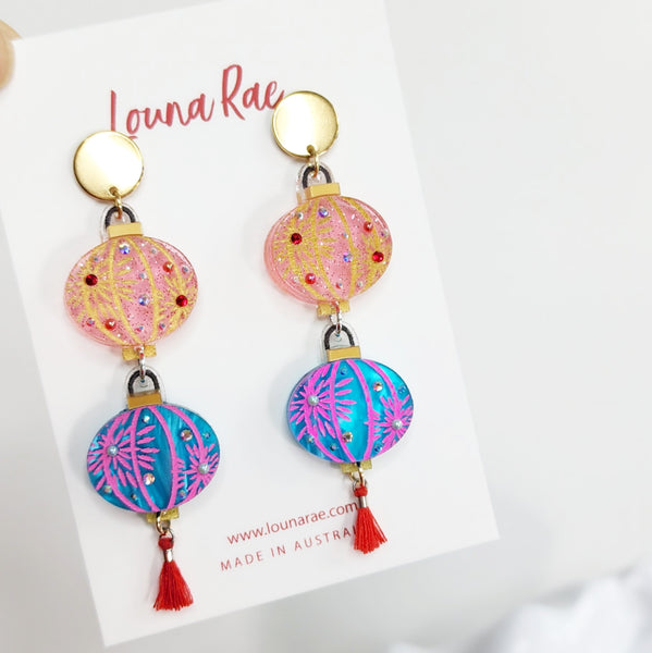 Lantern Dangle Earrings - 005