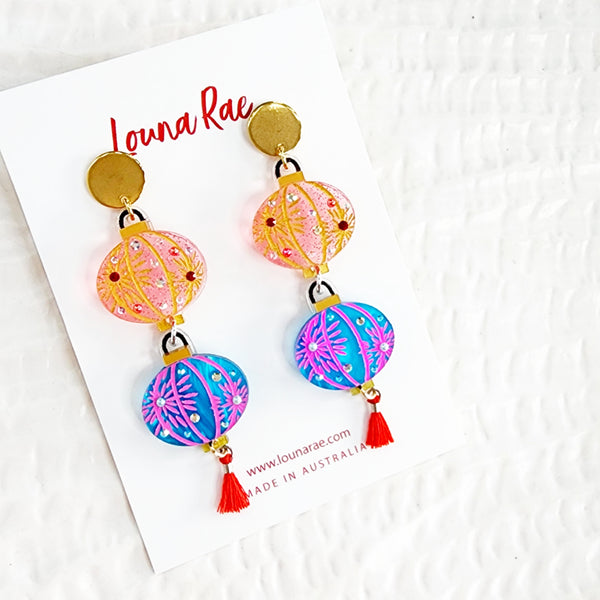 Lantern Dangle Earrings - 005