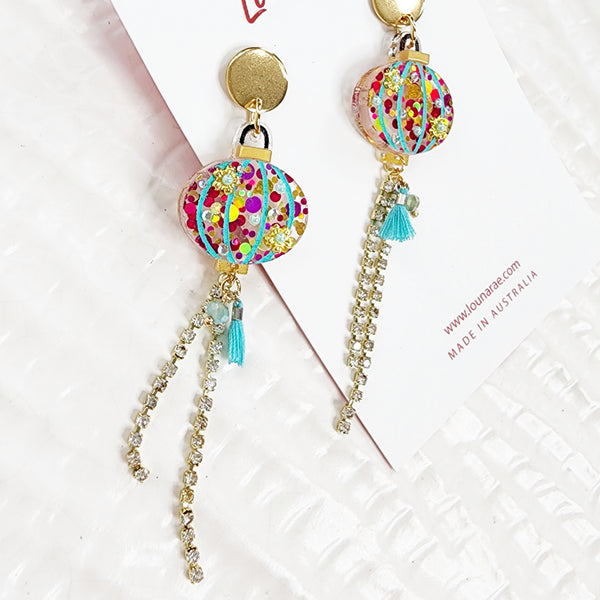 Lantern Dangle Earrings - 006