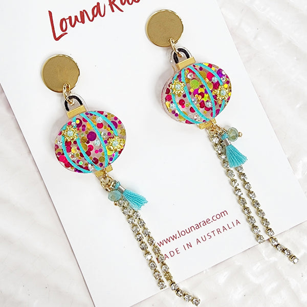 Lantern Dangle Earrings - 006