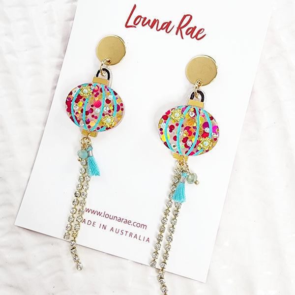 Lantern Dangle Earrings - 006
