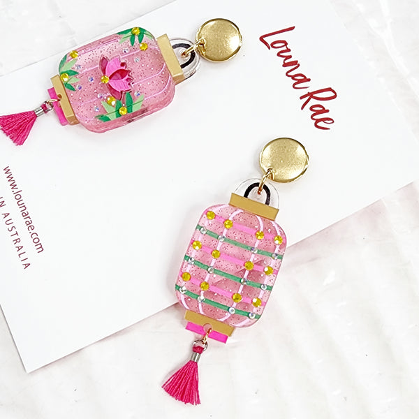 Lantern Dangle Earrings - 007