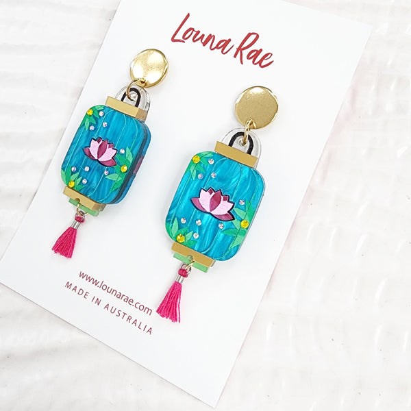 Lantern Dangle Earrings - 008