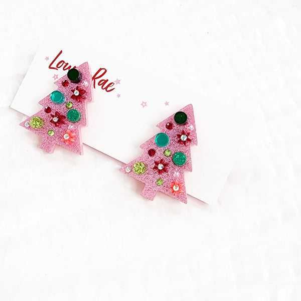 Christmas Tree Stud Earrings - 002