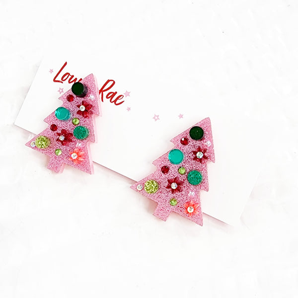 Christmas Tree Stud Earrings - 002