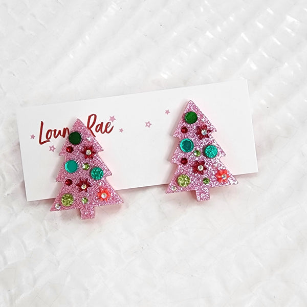 Christmas Tree Stud Earrings - 002