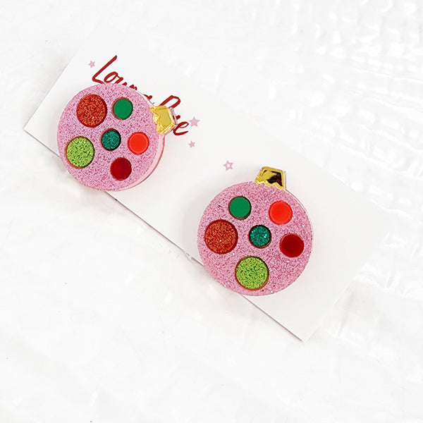 Christmas Bauble Stud Earrings