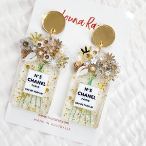 Chanel Perfume Dangle Earrings - 003