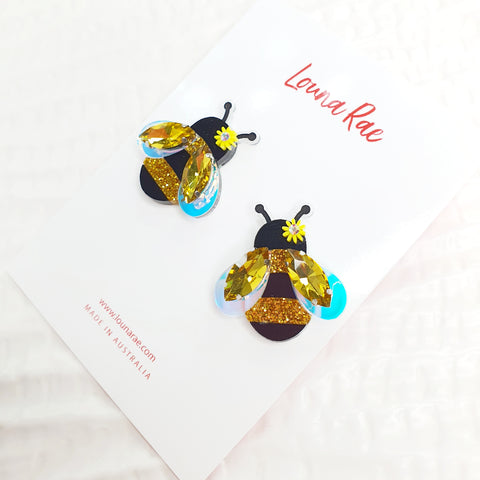 Queen Bee Stud Earrings