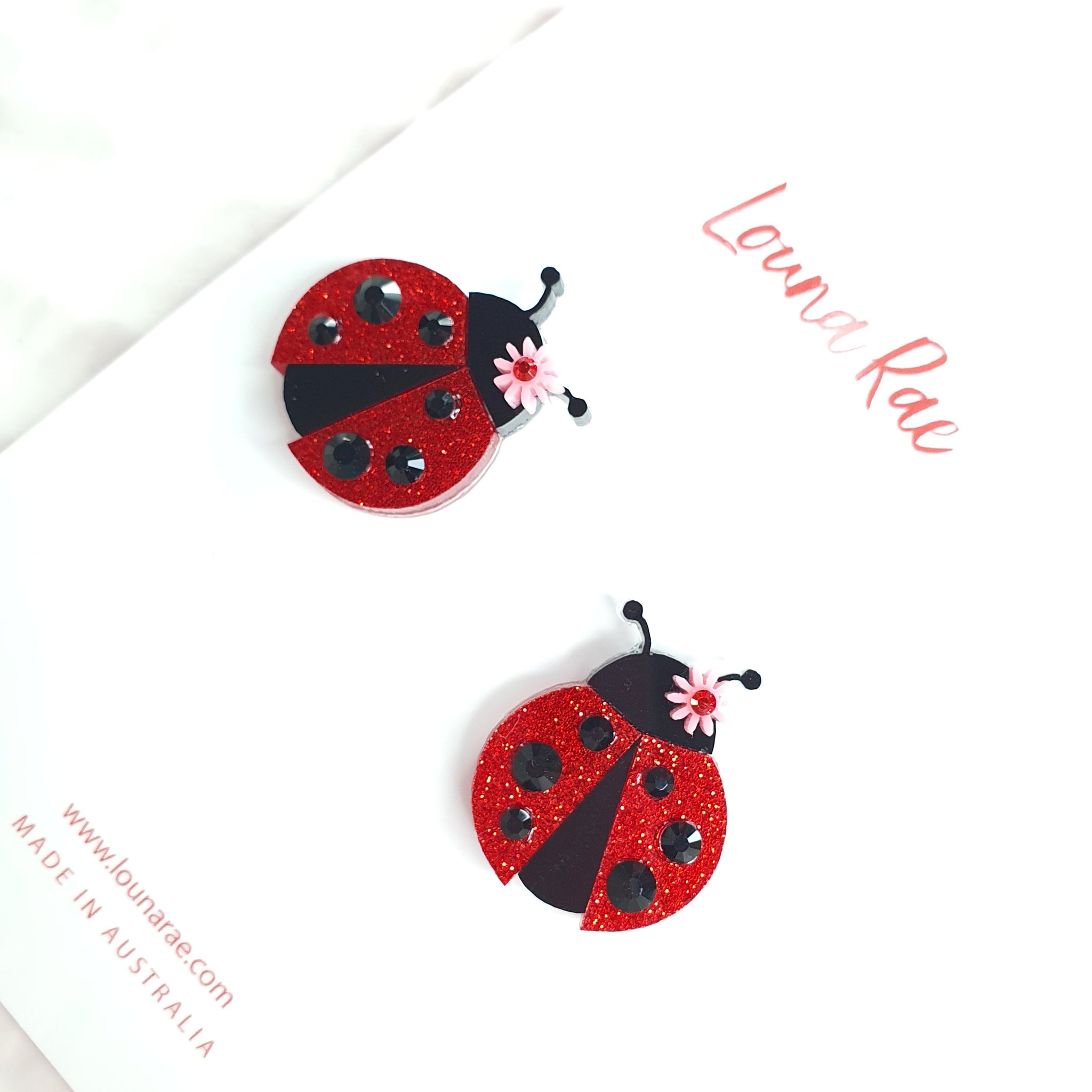 Ladybug Stud Earrings